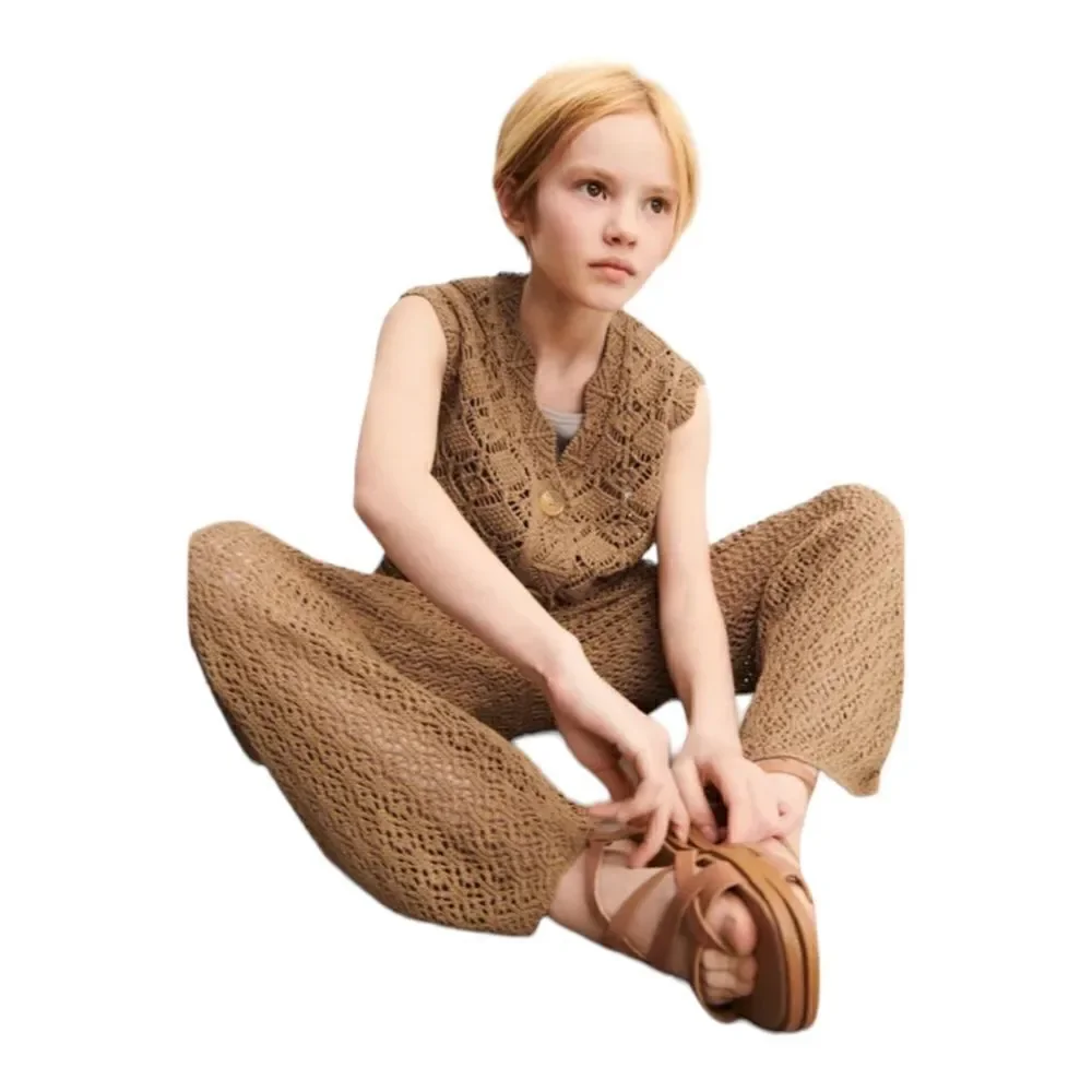 ZARA Kids | Brown | LEATHER SANDALS